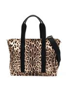 Dolce & Gabbana Kids Leopard Print Changing Bag - Brown