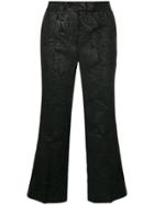 Essentiel Antwerp Textured Cropped Trousers - Black