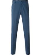 Incotex Tailored Trousers, Men's, Size: 56, Blue, Cotton/spandex/elastane