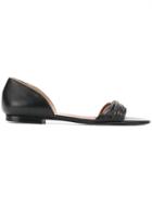 Michel Vivien Strappy Flat Sandals - Black