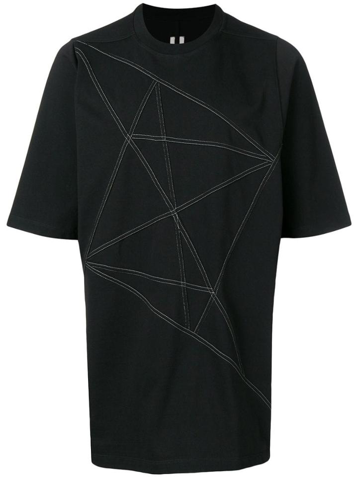Rick Owens Geometric Pattern T-shirt - Black