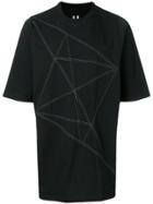 Rick Owens Geometric Pattern T-shirt - Black
