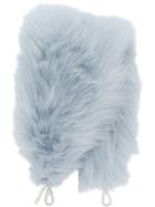 Miu Miu Fox Fur Shoulder Strap - Blue