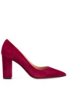 The Seller Suede Pumps - Red
