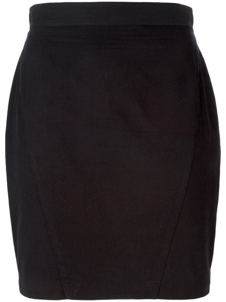 Thierry Mugler Pre-owned High Waisted Mini Skirt - Black