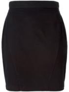Thierry Mugler Pre-owned High Waisted Mini Skirt - Black