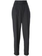 Moschino Vintage Pinstriped Trousers - Grey