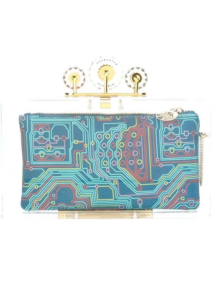 Charlotte Olympia 'industrial Pandora' Clutch, Women's, White