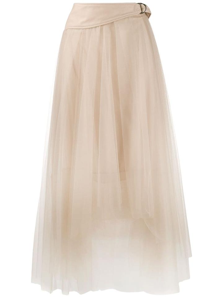 Brunello Cucinelli Flared Midi Skirt - Neutrals