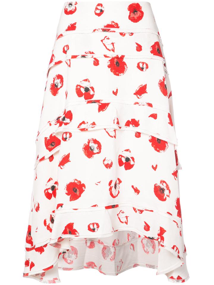 Proenza Schouler Tiered Skirt - White