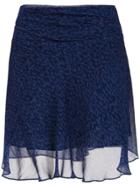 Tufi Duek Printed A-line Skirt - Blue