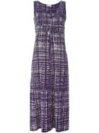 Prada Vintage Crosshatch Print Dress, Size: 44, Pink/purple