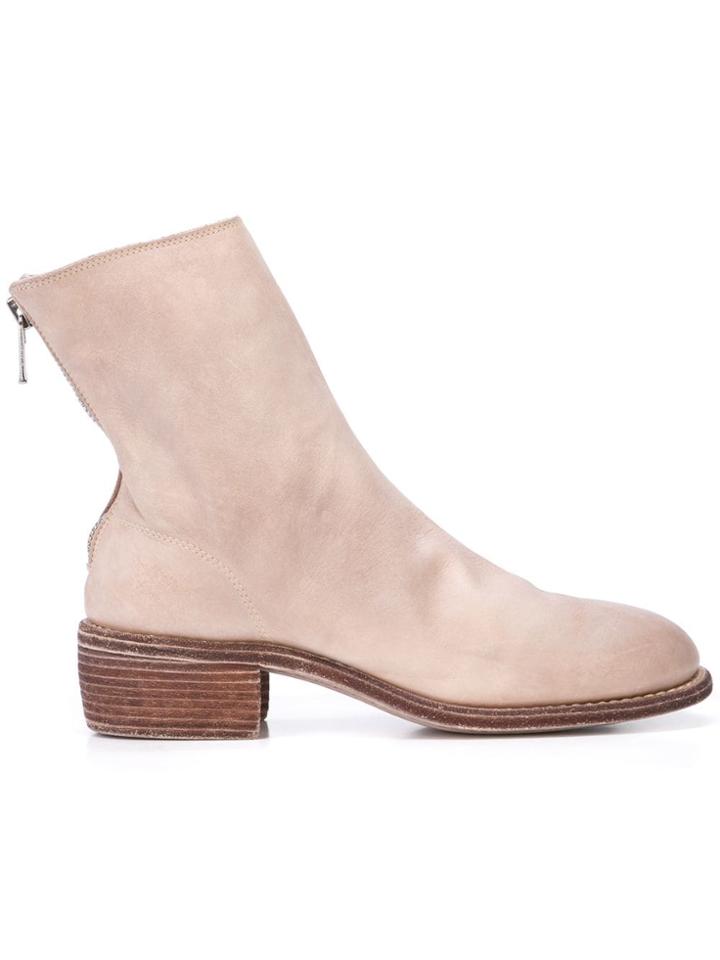 Guidi Mid-heel Boots - Brown