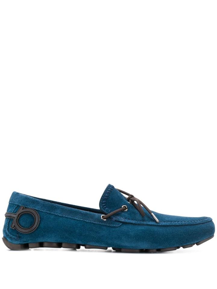 Salvatore Ferragamo Gancini Driver Mocassin - Blue