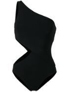 Araks Elmar One Shoulder Cutout Swimsuit - Black