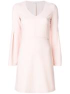 Patrizia Pepe V-neck A-line Dress - Pink & Purple