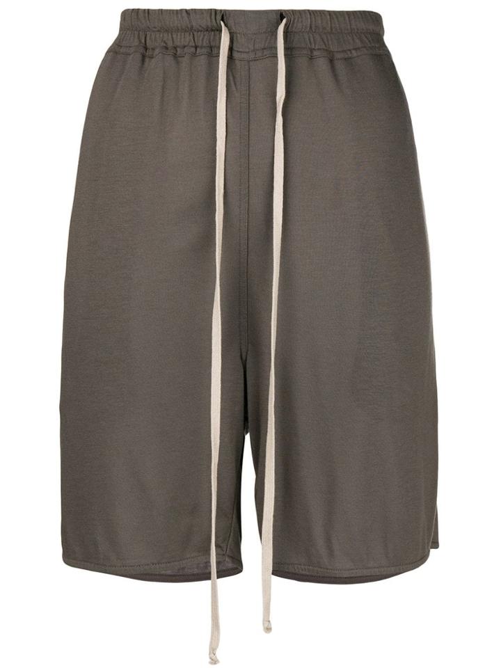 Rick Owens Lilies Elasticated Drawstring Shorts - Grey