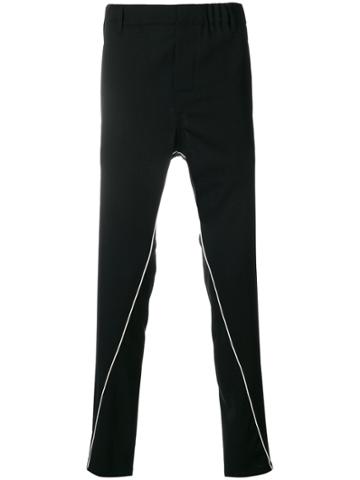 Ann Demeulemeester Icon Piped Skinny Tailored Track Pants - Black