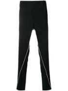 Ann Demeulemeester Icon Piped Skinny Tailored Track Pants - Black
