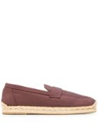 Hermès Pre-owned 1990s Logo Espadrille Flats - Brown