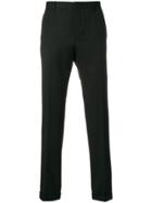 Prada Slim Cuffed Trousers - Black