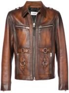 Coach Sheriff Leather Jacket - Brown