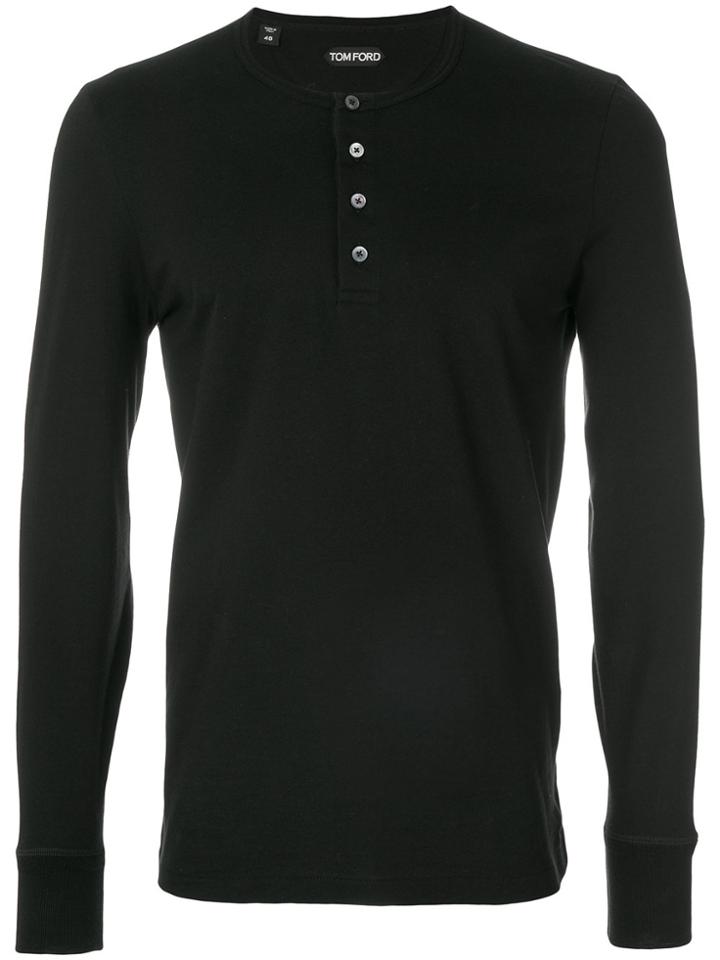 Tom Ford Henley T-shirt - Black