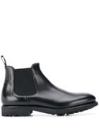 Doucal's Elasticated Panel Boots - Black