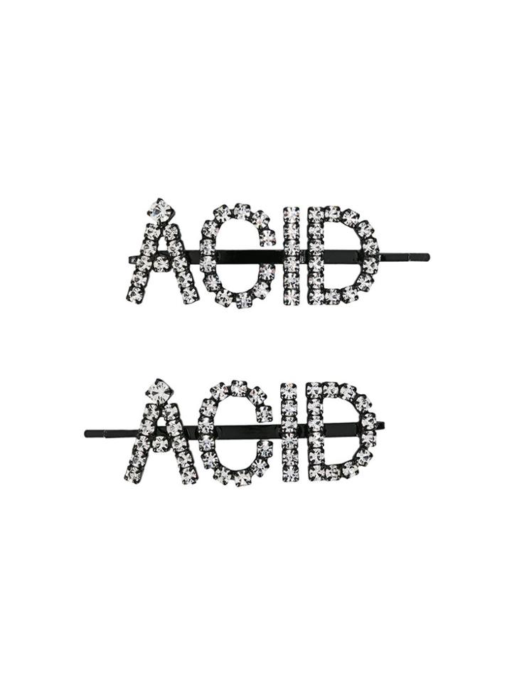 Ashley Williams Acid Hair Clips - Black