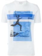 Dondup Printed T-shirt, Men's, Size: M, White, Cotton