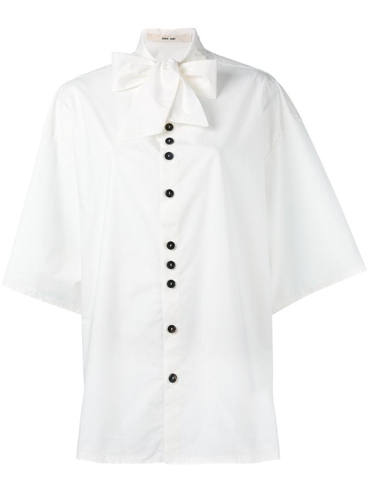 Damir Doma Bow Tie Shirt, Men's, Size: Small, Nude/neutrals, Cotton