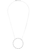 Gisele For Eshvi 18kt White Gold Gemstone Necklace, Women's, Metallic