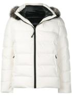 Yves Salomon Hooded Padded Jacket - White