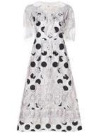 Comme Des Garçons Comme Des Garçons Embroidered Polka Dot Dress -
