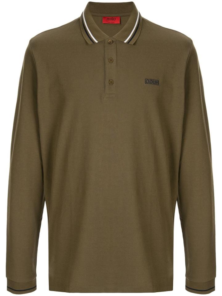 Hugo Hugo Boss Contrast Logo Polo Shirt - Green