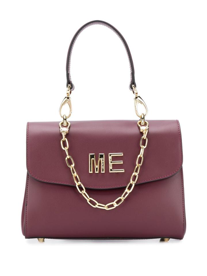 Marc Ellis Logo Plaque Flap Satchel - Red