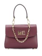 Marc Ellis Logo Plaque Flap Satchel - Red