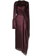 Roland Mouret Solera Asymmetric Silk Gown - Red
