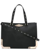 Red Valentino Star Studded Tote - Black