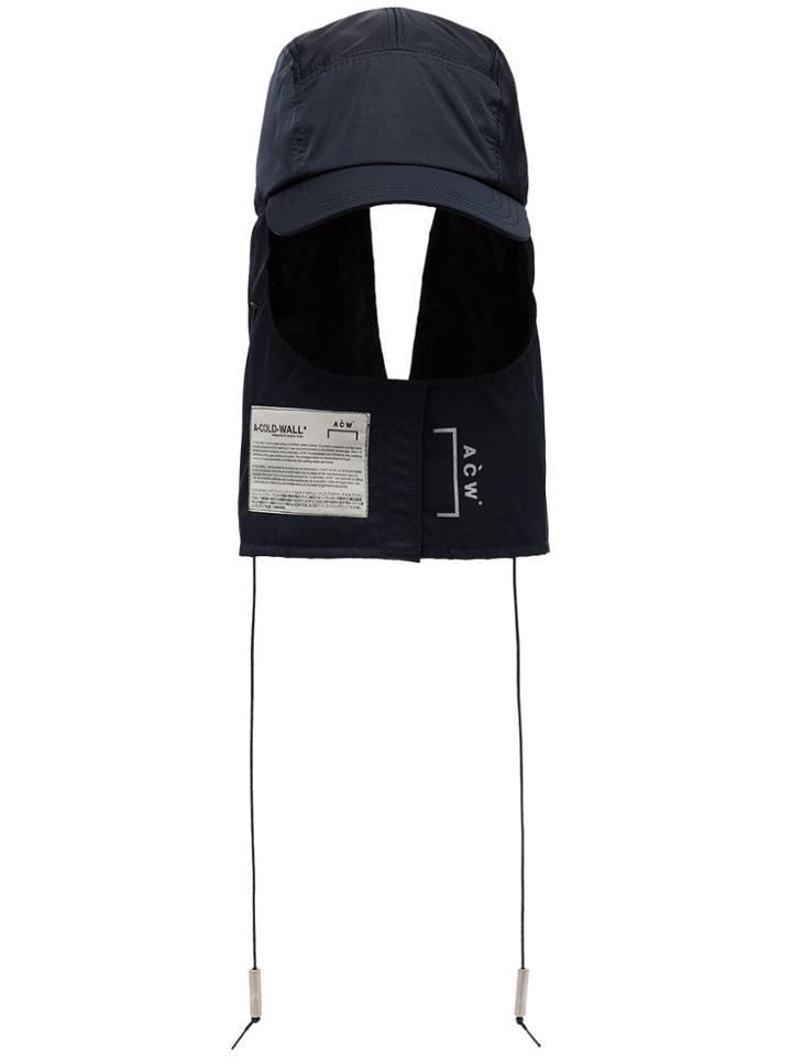 A-cold-wall* Acw Nyl Cap Flp Blk - Blue