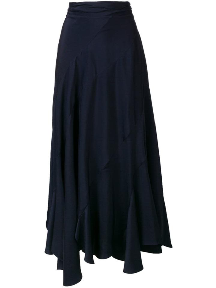 Chloé Draped Ruffle Skirt - Blue