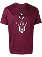 Les Hommes Embroidered Ganado Pattern T-shirt - Purple