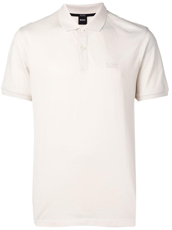 Boss Hugo Boss Embroidered Logo Polo Shirt - Neutrals