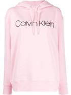 Calvin Klein Printed Logo Hoodie - Pink