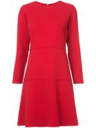 Oscar De La Renta Panelled Dress - Red
