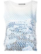 Issey Miyake Men Ribbed Tank Top - Blue