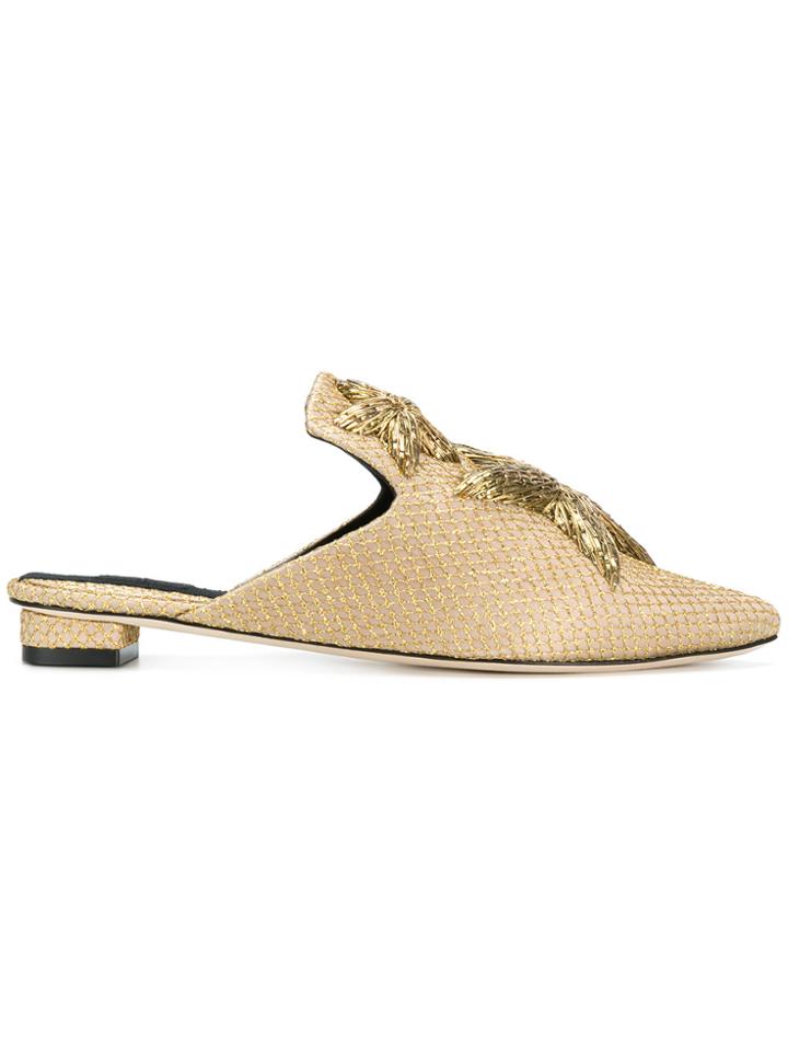 Sanayi 313 Star Embellished Mules - Metallic