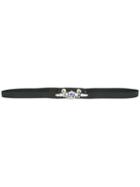 Radà Crystal Embellished Belt, Women's, Size: Medium, Black, Cotton/silk/crystal/brass