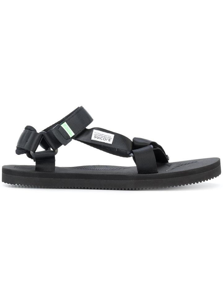 Suicoke Satin Sandals - Black