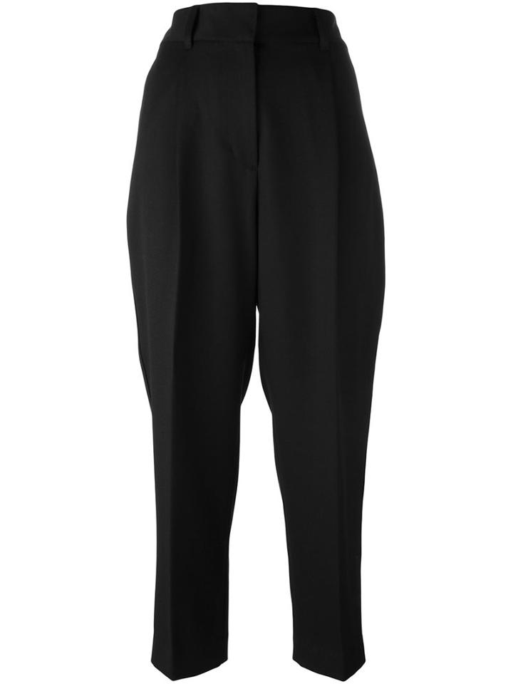 3.1 Phillip Lim Cropped Tailored Trousers, Women's, Size: 4, Black, Cotton/polyester/wool